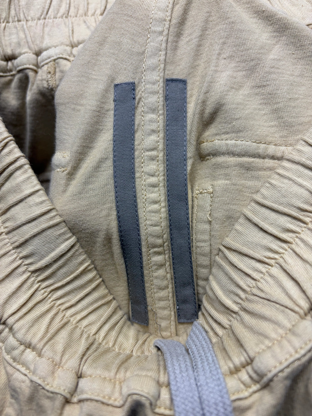 Rick Owens ‘Creatch’ Parchment Wide Leg Drawstring Sweatpants