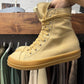 Rick Owens Mustard/Gum Sole ‘Ramones’ Low Top Sneakers