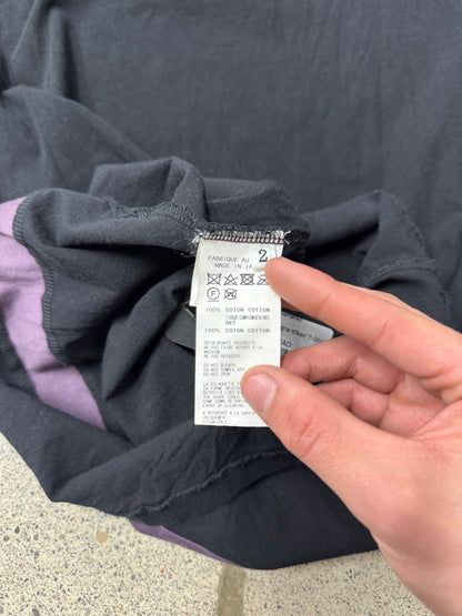 Yohji Yamamoto Panelled Purple Cutout Shirt