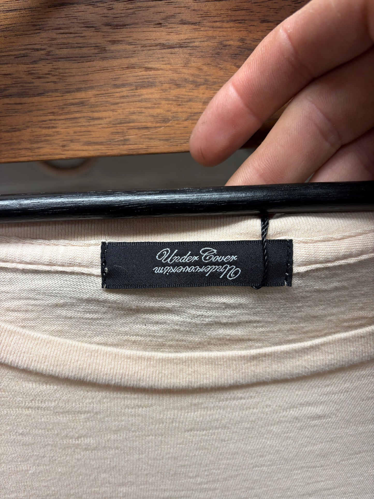 AW2010 Undercover ‘Holy Cross’ Brown Collegiate Graphic T-Shirt