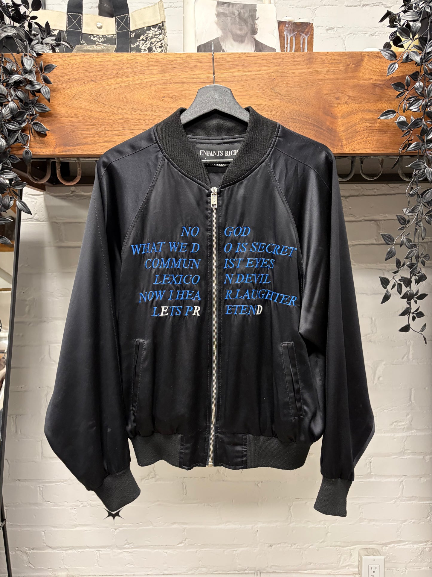 AW2017 Enfants Riches Deprimes ‘Germs’ Silk Bomber Jacket