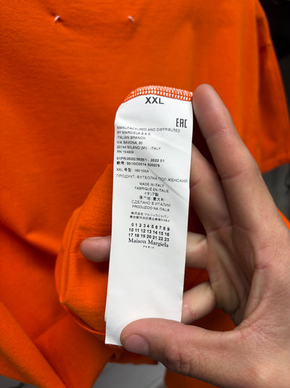 Maison Margiela ‘Another Song’ Orange Graphic T-Shirt