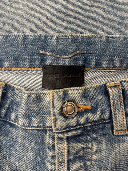 2019 Saint Laurent ‘D20’ Light Wash Blue Skinny Jeans