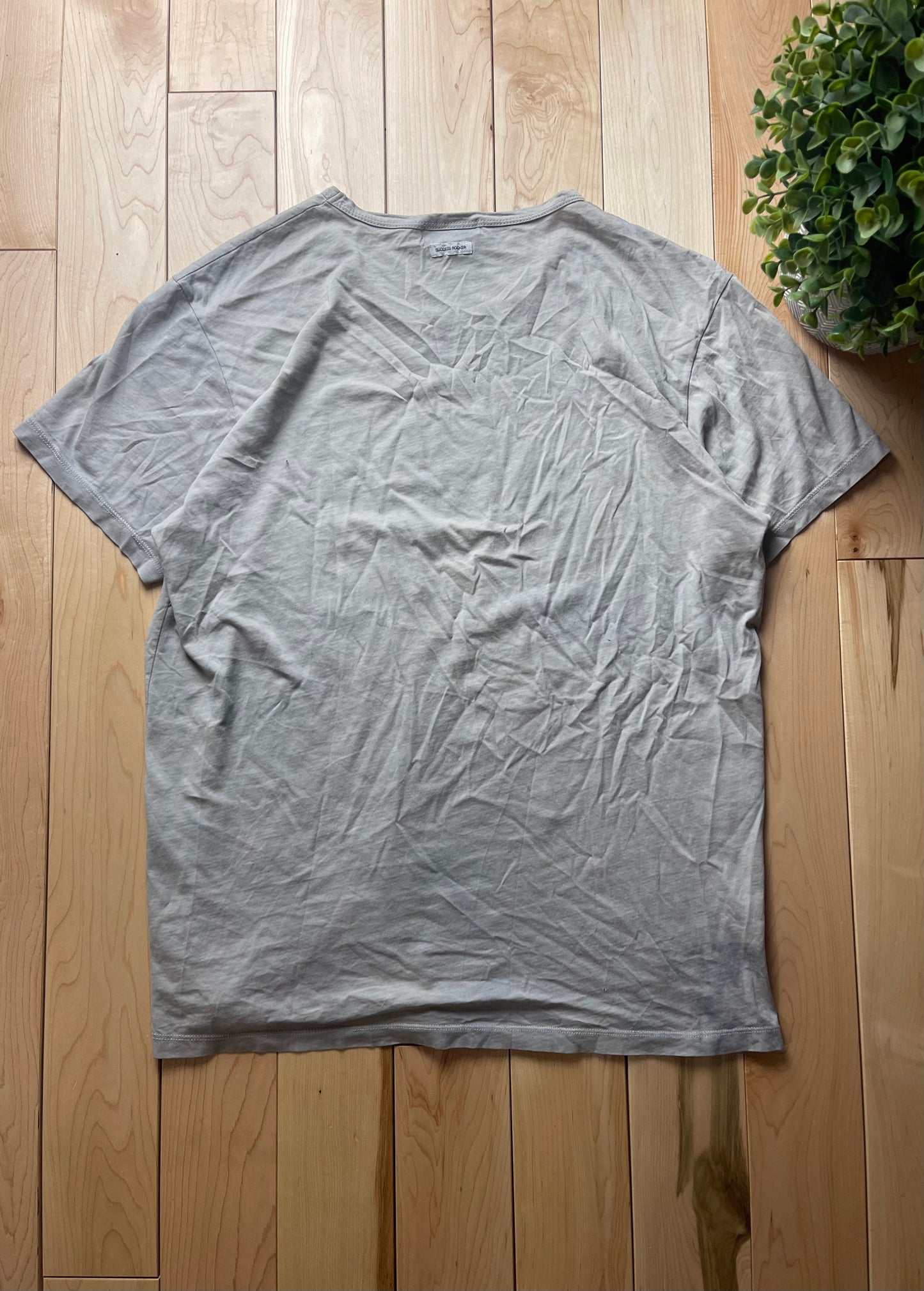 Lad Musician ‘Heroin’ Faded Grey Graphic T-Shirt