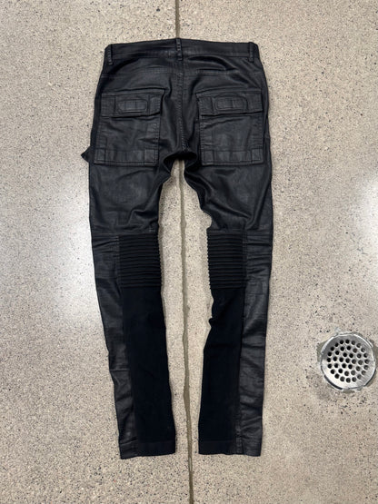 AW2013 Rick Owens ‘Memphis Cut’ Black Wax Denim