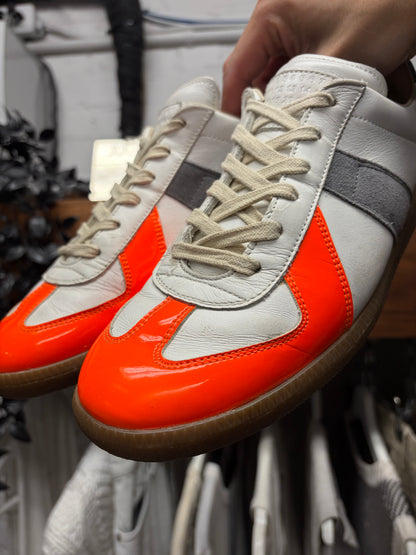 Maison Margiela ‘G.A.T.’ Patent Leather Toebox Low Top Sneakers