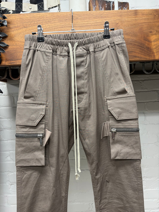 SS2022 Rick Owens ‘Fogachine’ Dust Drawstring Cargo Joggers