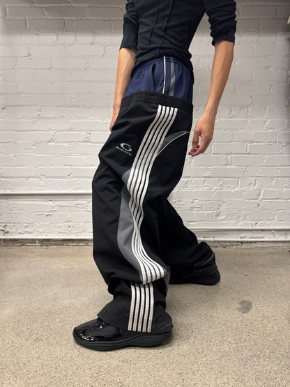 AW2024 Balenciaga ‘Cut Up’ Double Waist Wide Leg Track Pants