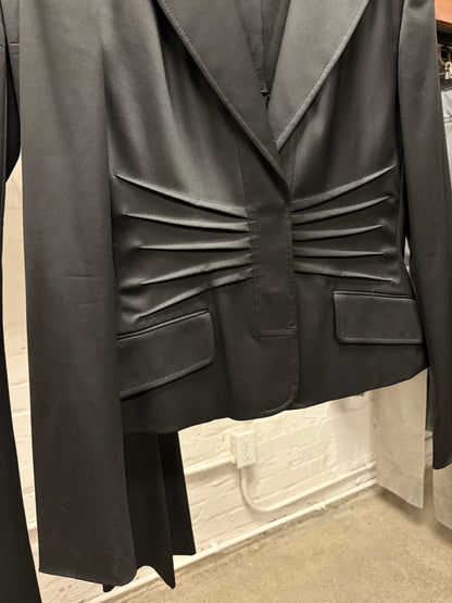 AW2004 Gucci by Tom Ford ‘Ribcage’ Black Slim Cut Suit Ensemble