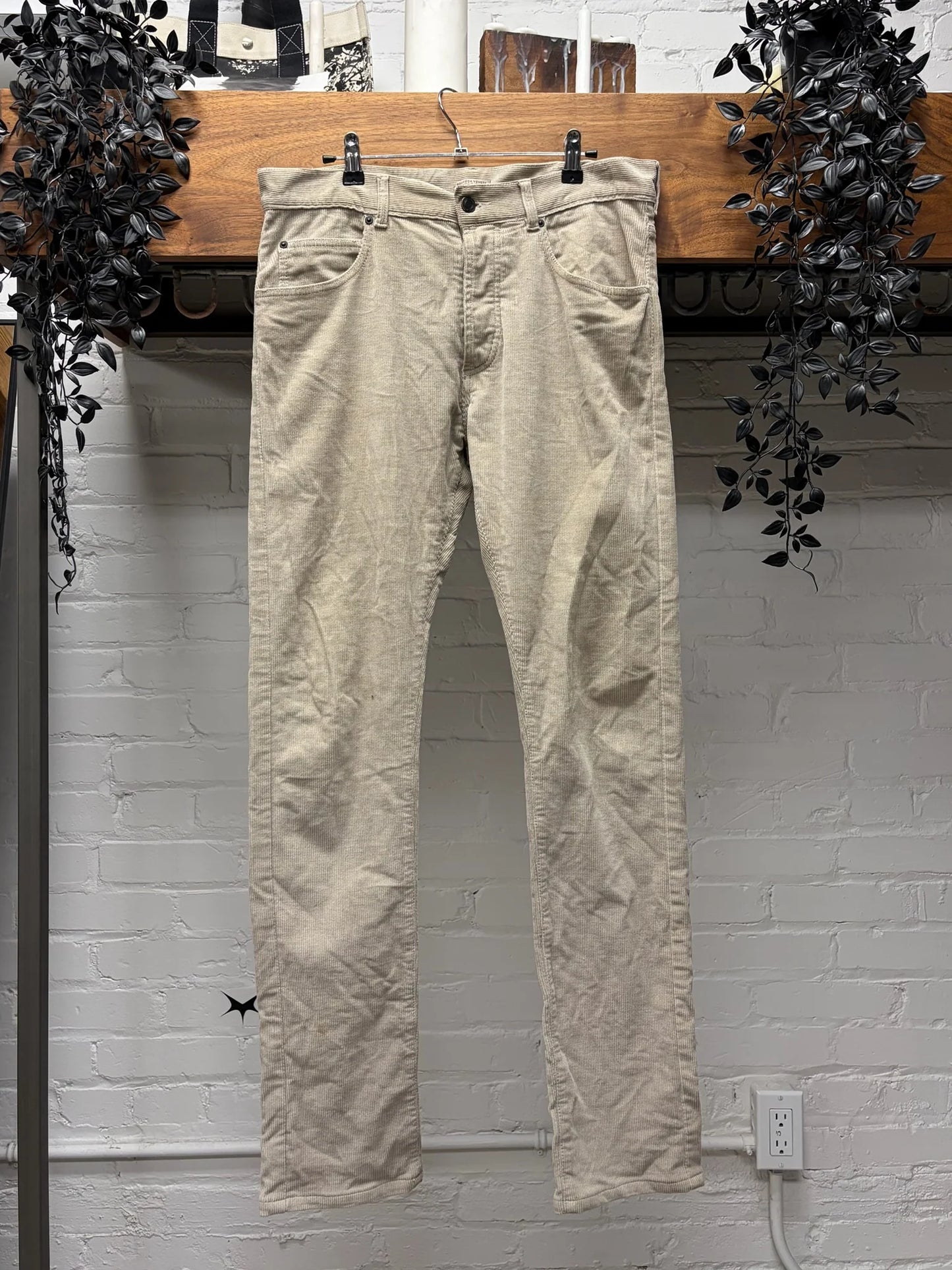 Bottega Veneta Tan Corduroy Skinny Jeans