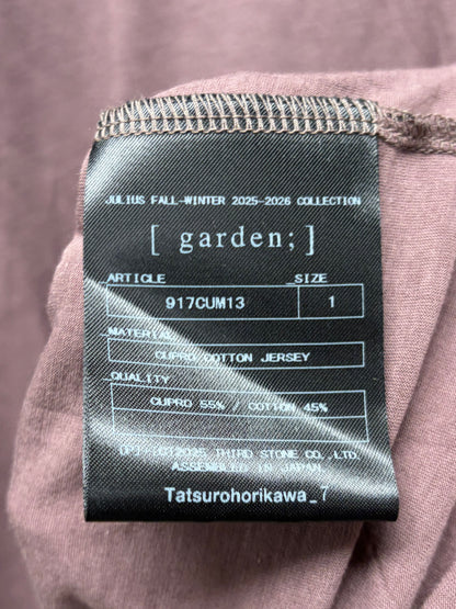 AW2025 Julius ‘Ash Purple’ Double Layered Semi-Sheer T-Shirt