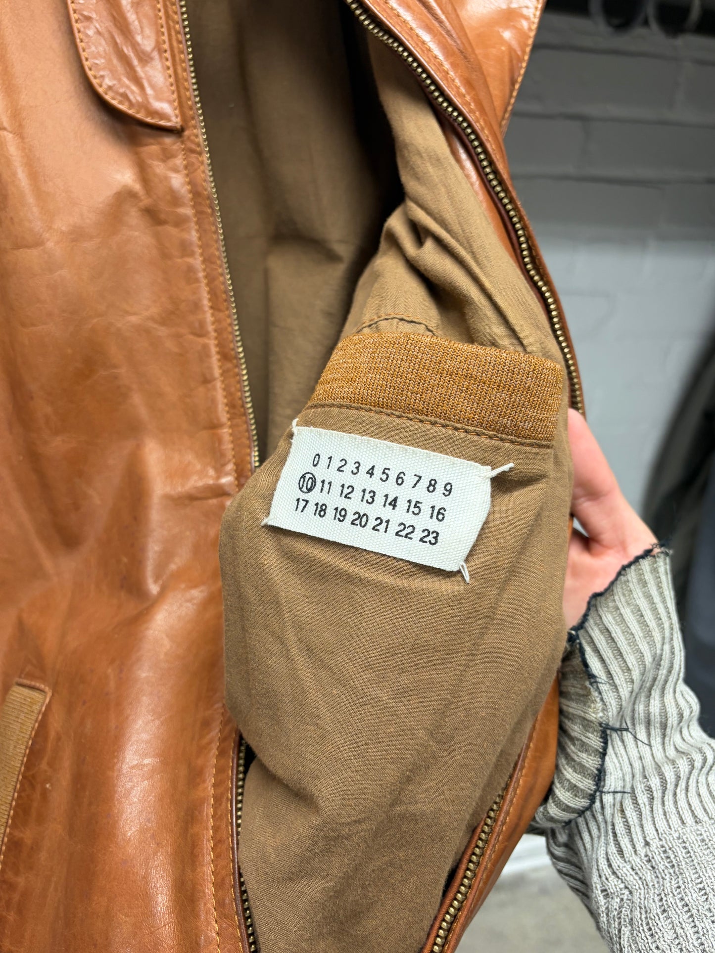 SS2009 Maison Martin Margiela ‘Rustic Orange’ Leather Vest