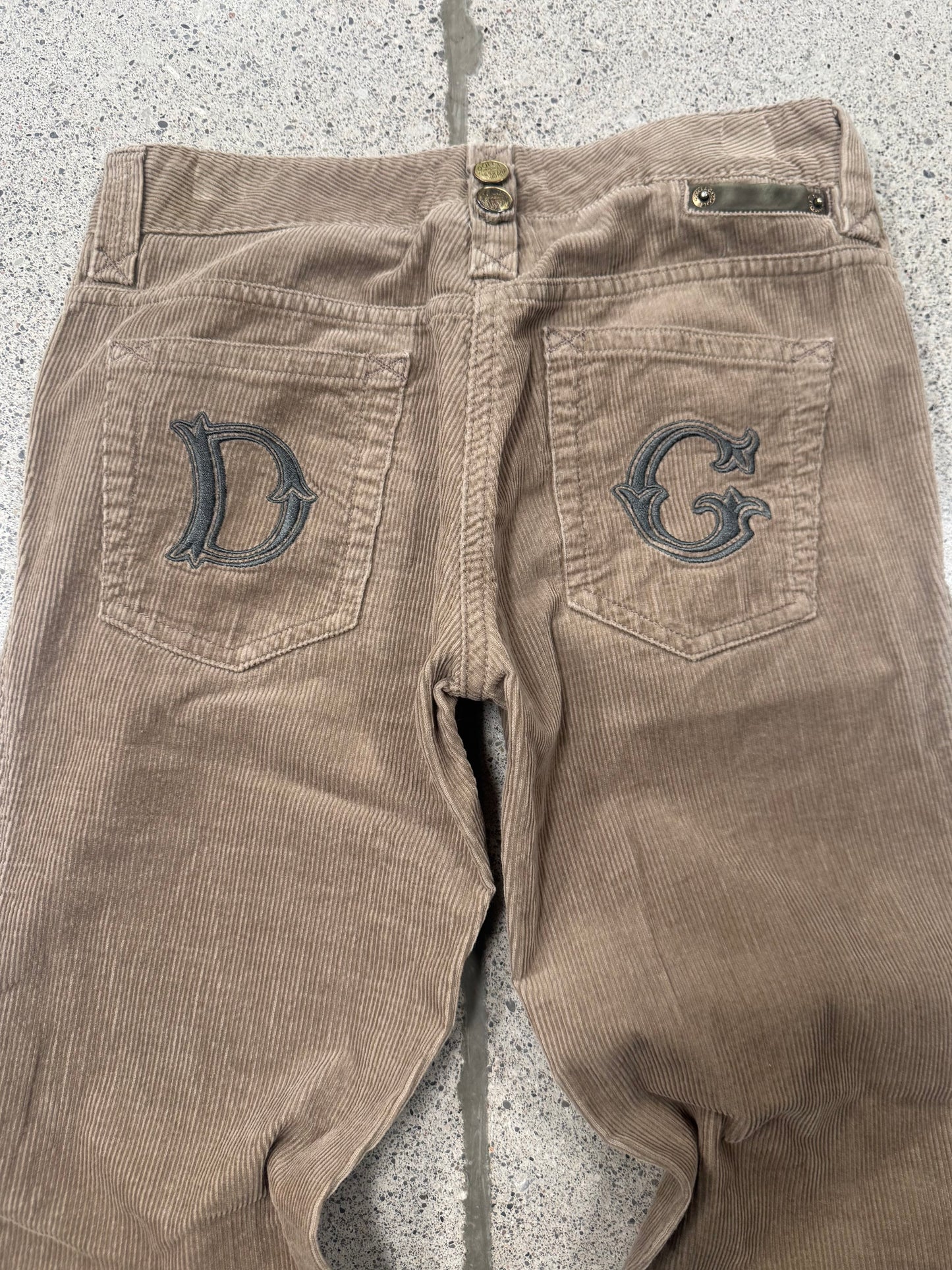 2000s Dolce & Gabbana ‘D&G’ Flared Corduroy Pants