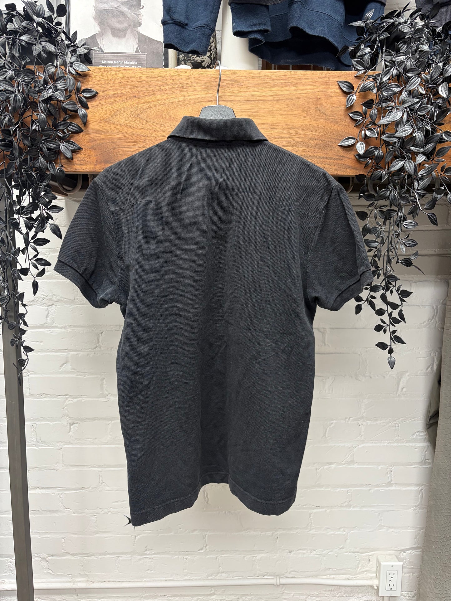 Dior Homme ‘Bee Logo’ Embroidered Black Cotton Polo