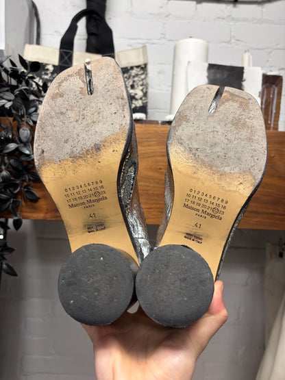 Maison Margiela ‘Tabi’ Split Toe ‘Broken Mirror’ Metallic Leather Boots