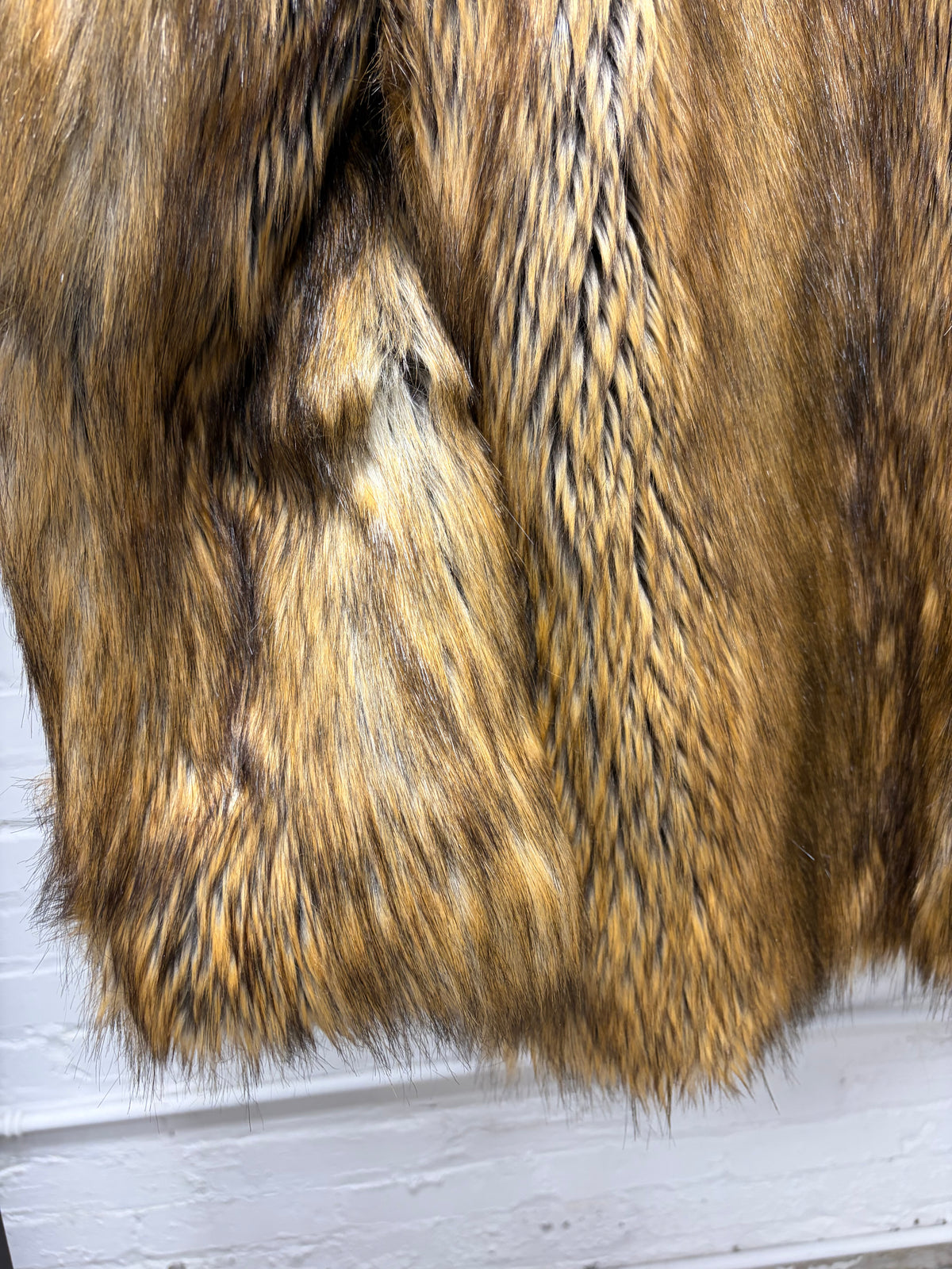 Dries Van Noten Faux Fur Oversized Brown Coat