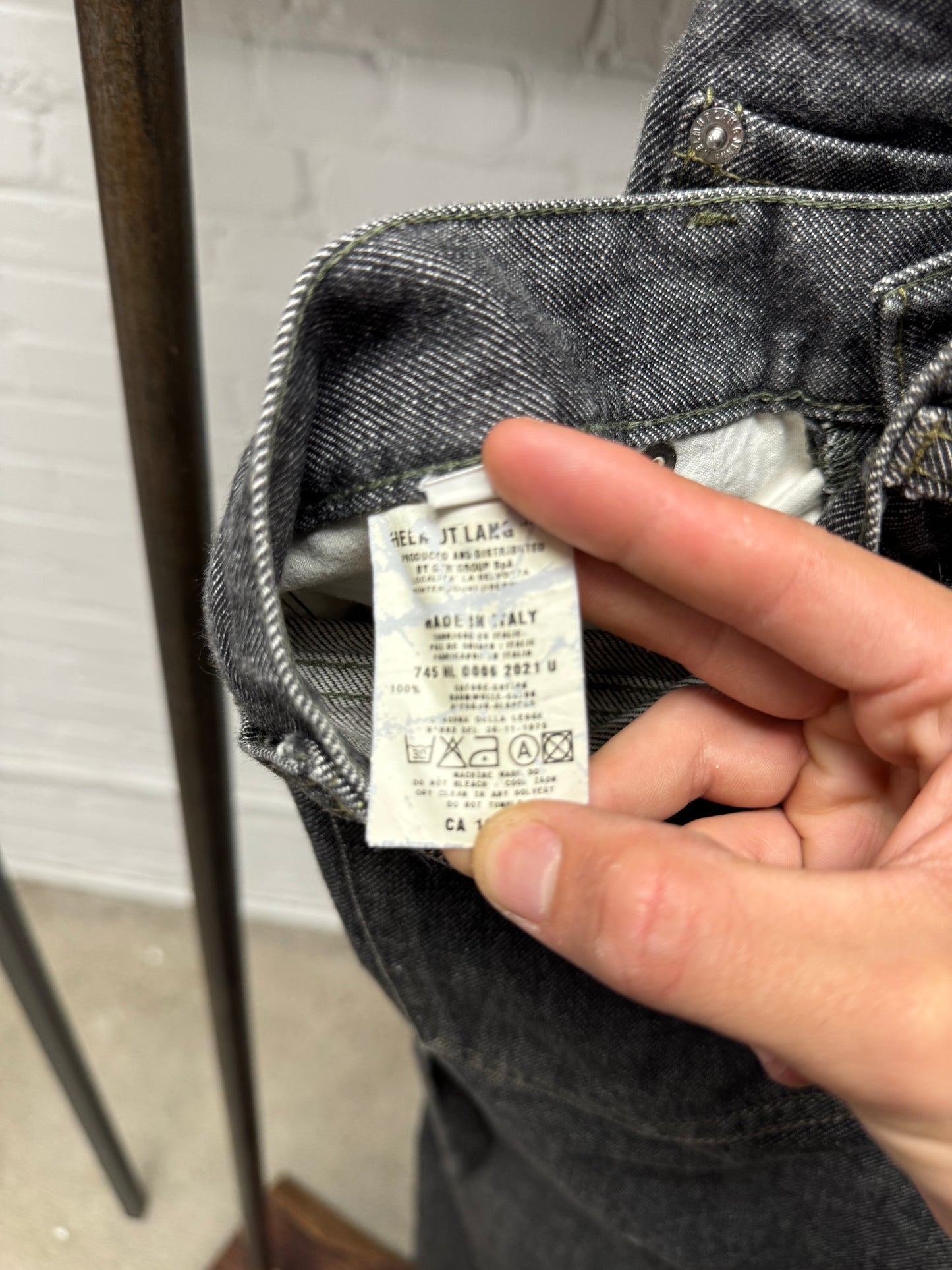 1998 Helmut Lang ‘Stone Wash’ Grey Bootcut Denim