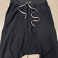 Rick Owens DRKSDHW Black Heavy Cotton ‘Pod’ Drop Crotch Sweatpants