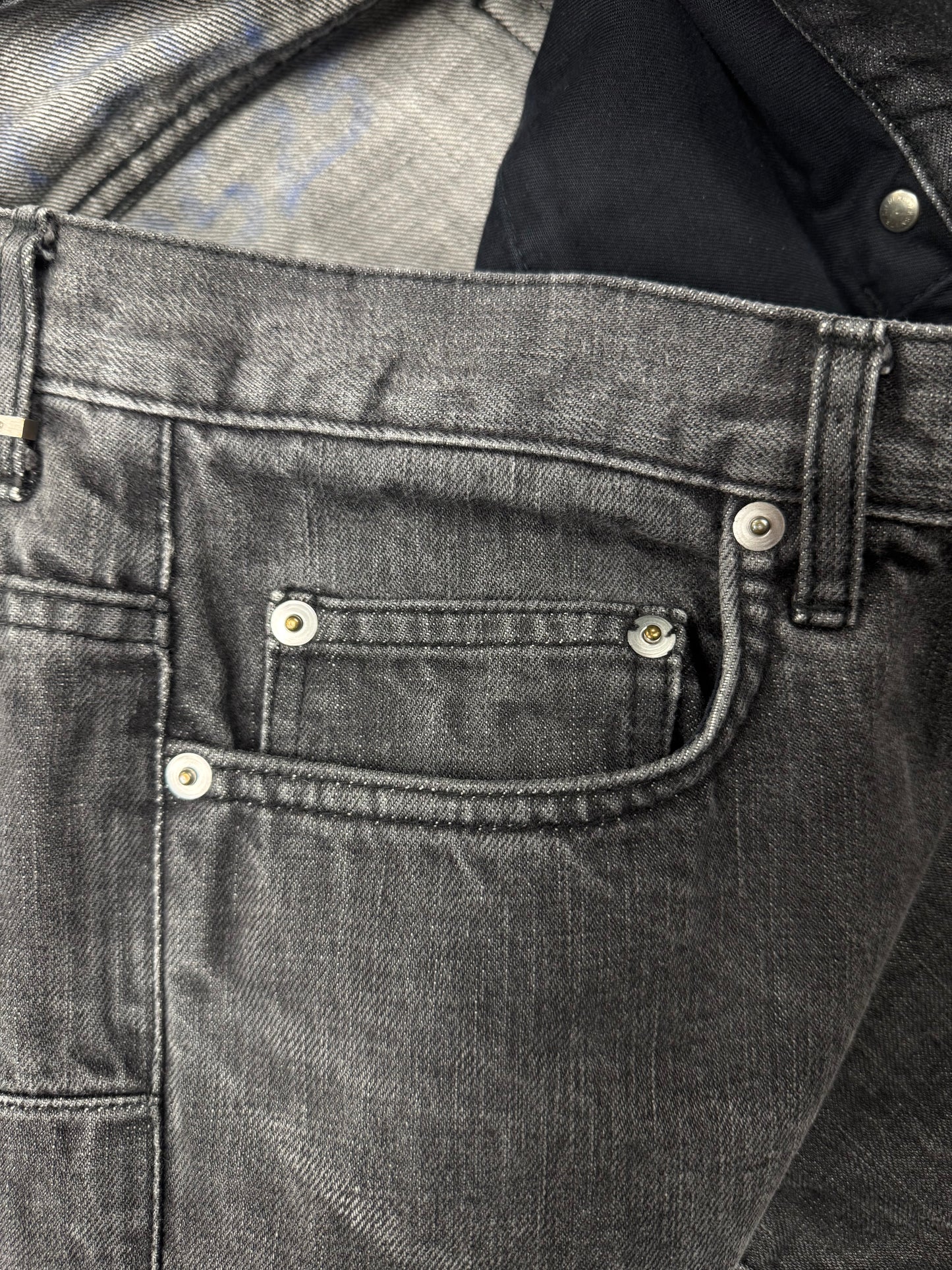 Dior Homme ‘Unaltered’ Grey Skinny Cut Denim