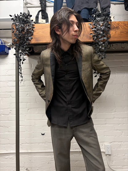 AW2008 Dior Homme ‘Lumiere du Nord’ Iridescent Gold Tuxedo Blazer