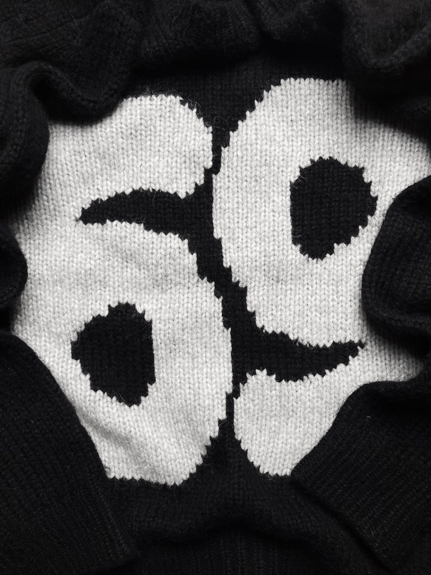 Autumn Winter 2012 Yohji Yamamoto ‘69’ Graphic Wool Knit Sweater.