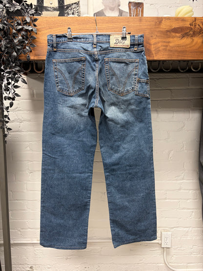 2000s Dolce & Gabbana Classic Blue Wide Leg Denim