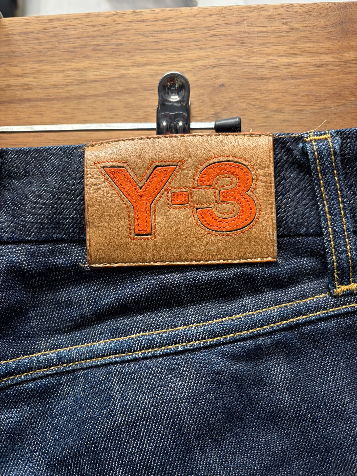 Y-3 Yohji Yamamoto x Adidas ‘3 Stripes’ Pocket Bootcut Denim