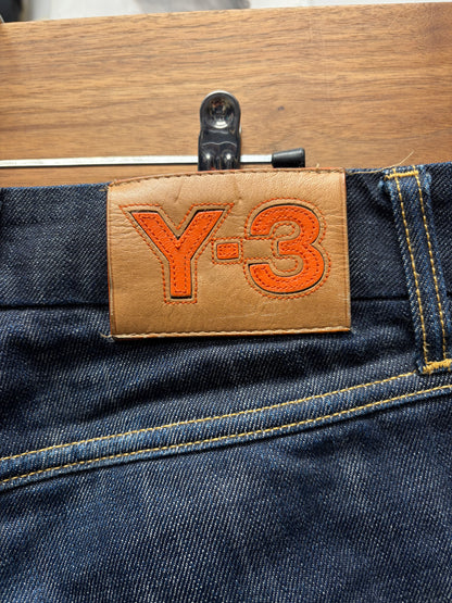 Y-3 Yohji Yamamoto x Adidas ‘3 Stripes’ Pocket Bootcut Denim