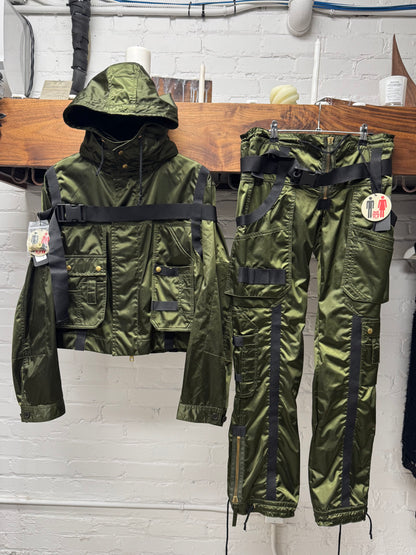 AW2003 Jean Paul Gaultier ‘Parachute’ Military Green Bondage Cargo Pants