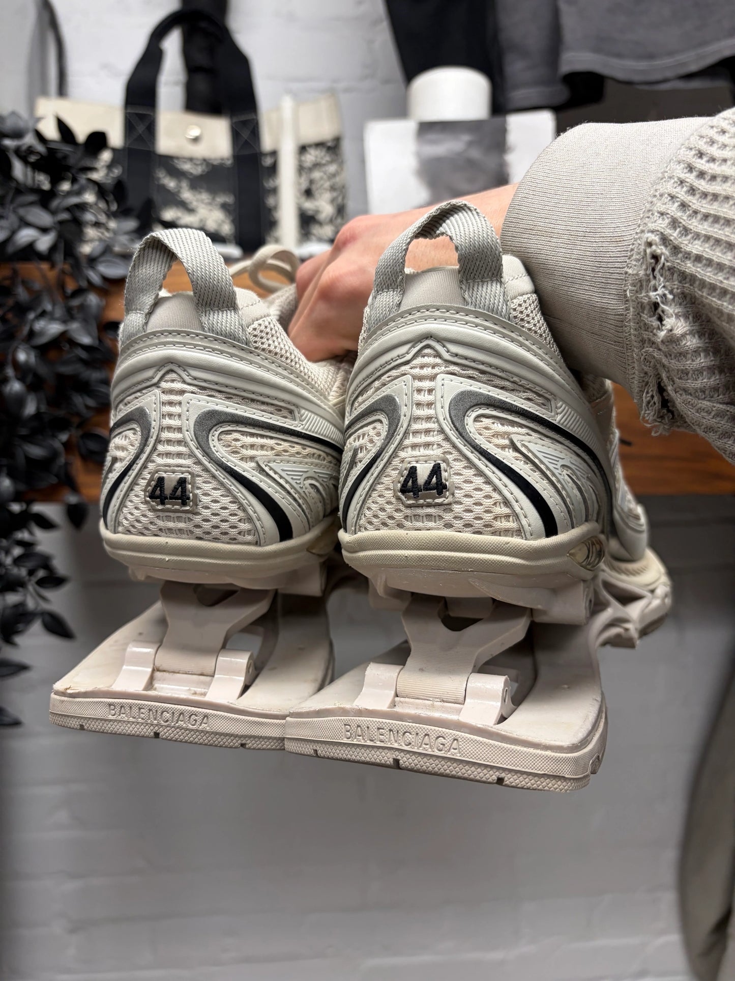 Balenciaga ‘Xpander’ Tan Low Top Athletic Sneakers