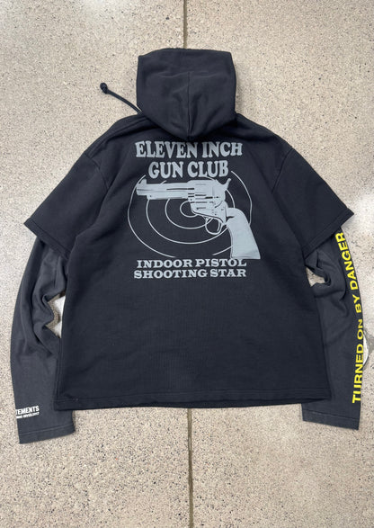 AW2017 Vetements ‘11 Inch Gun Club’ Layered Hoodie