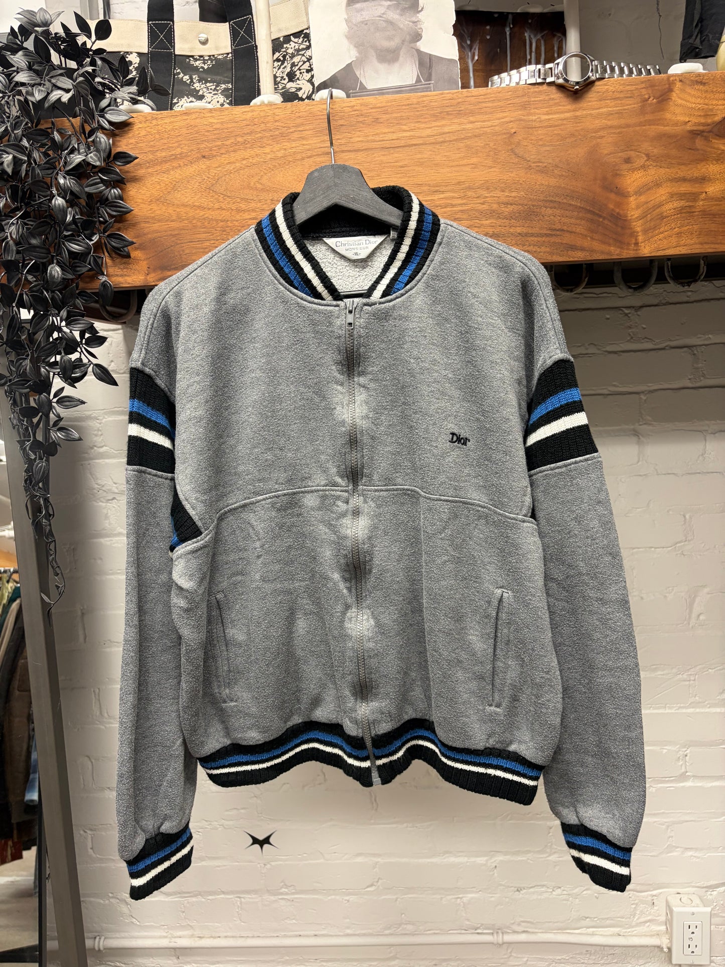 Vintage 90s Christian Dior Cotton Track Jacket