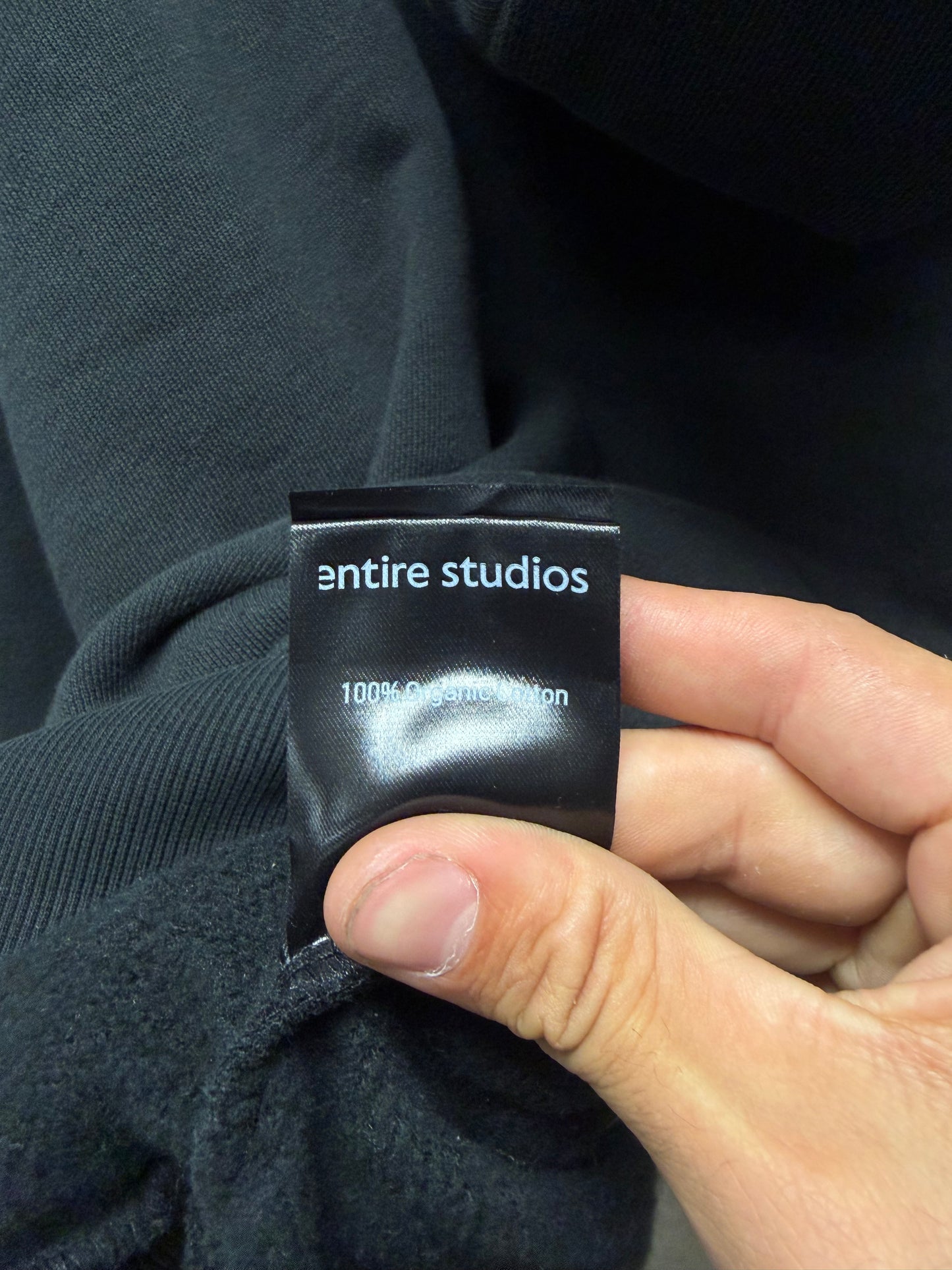 Entire Studios Black ‘Full Zip’ Heavyweight Cotton Hoodie