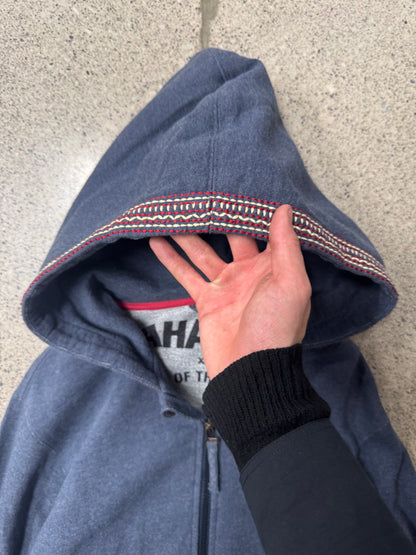 Maharishi ‘Snake’ Embroidered Zip Up Hoodie