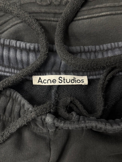 Acne Studios Wide Leg Grey Washed Sweatpants