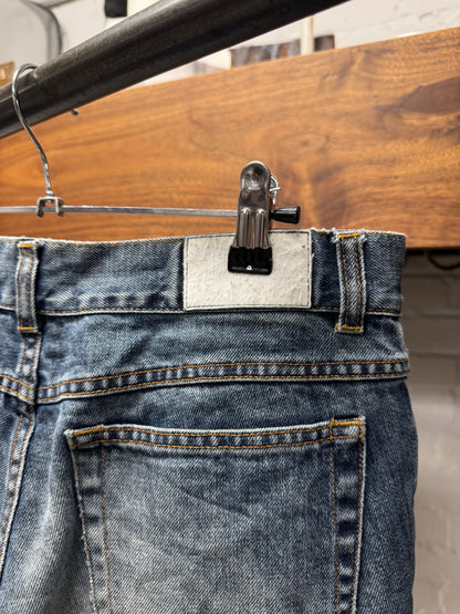 2000s Gucci Washed Blue Flared Leg Denim