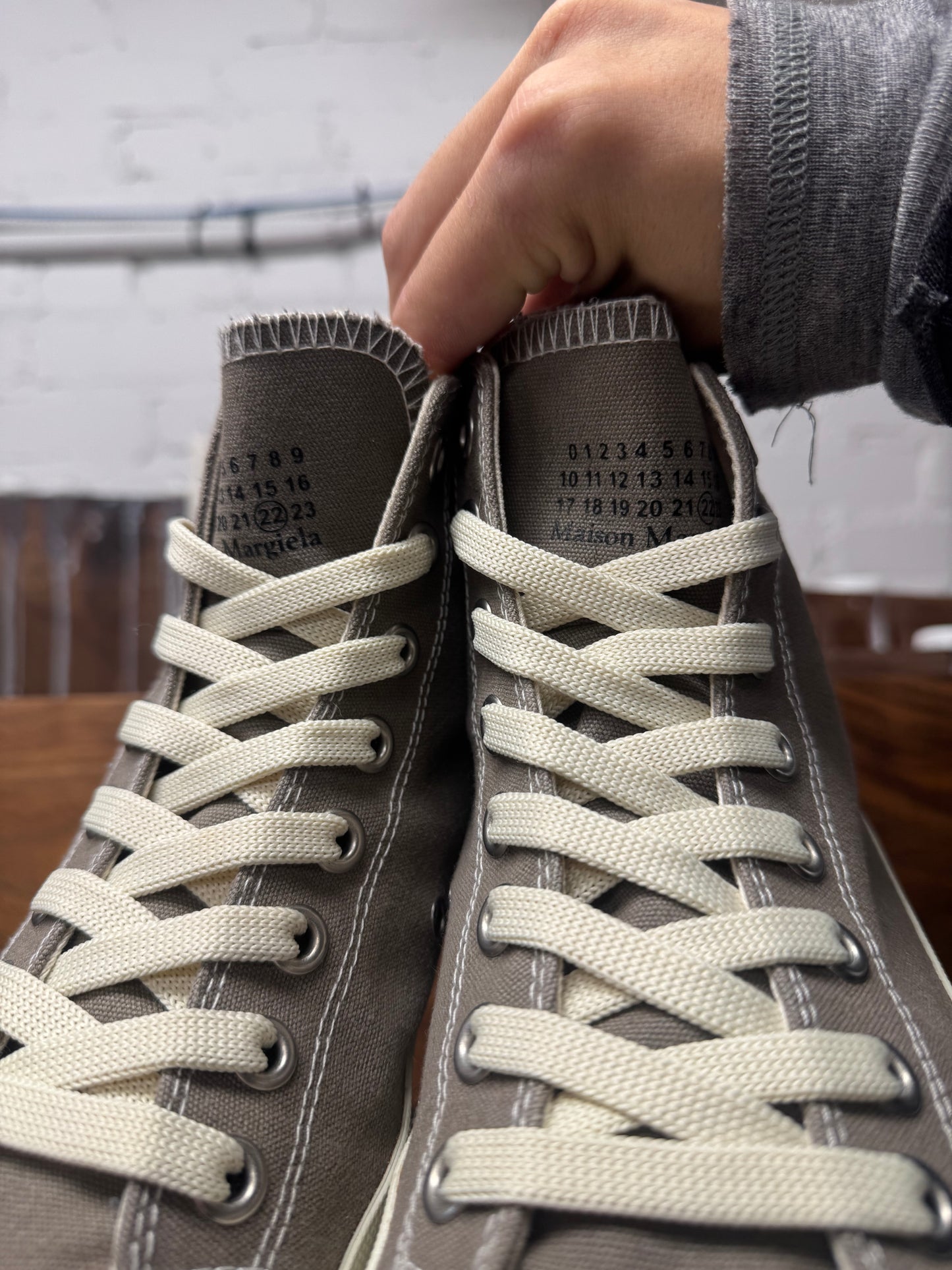Maison Margiela ‘Tabi’ Split Toe High Top Sneakers