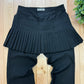 Issey Miyake Black Pleated Skirt Pants