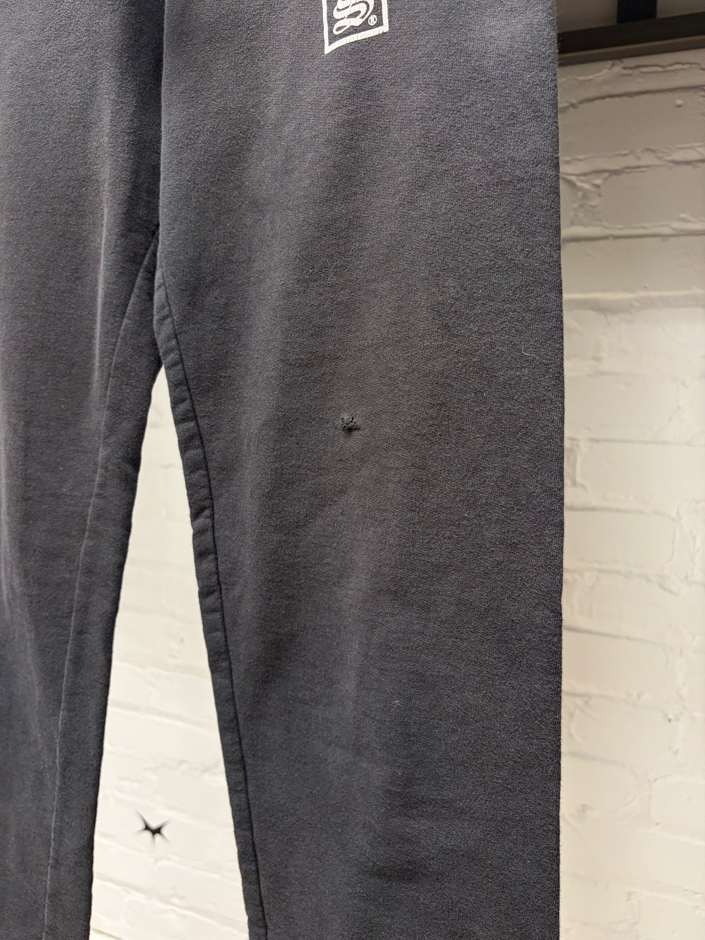 Vintage Chrome Hearts T-Bar Logo Black Drawstring Sweatpants