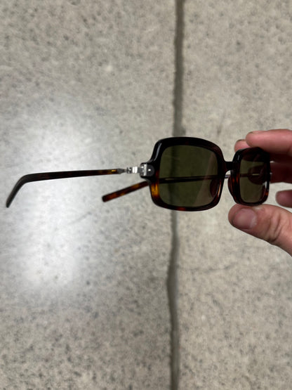 Jil Sander ‘Tortoiseshell’ Green Tinted Sunglasses