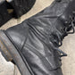 SS2012 Ann Demeulemeester Black Calfskin Leather Combat Boots