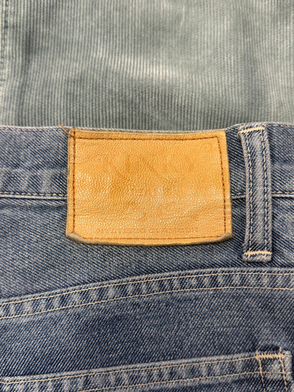 2000s Hysteric Glamour Corduroy Patchwork Flared Denim