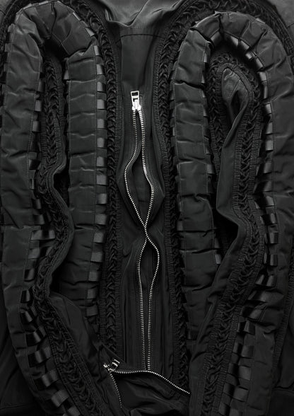 Spring Summer 2014 Hood By Air 3D Padded ‘Flight’ Black Bomber Jacket