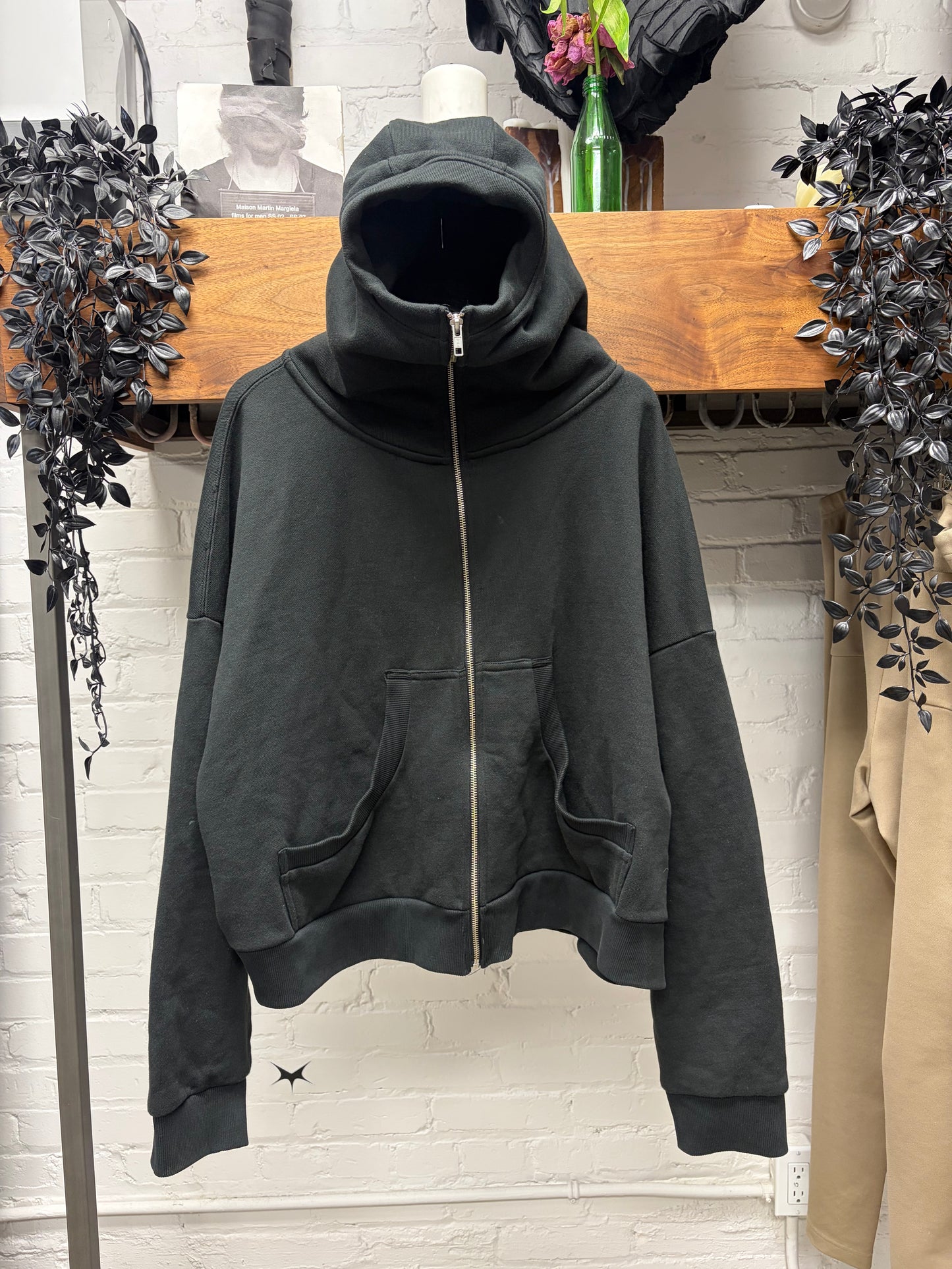 Entire Studios Black ‘Full Zip’ Heavyweight Cotton Hoodie