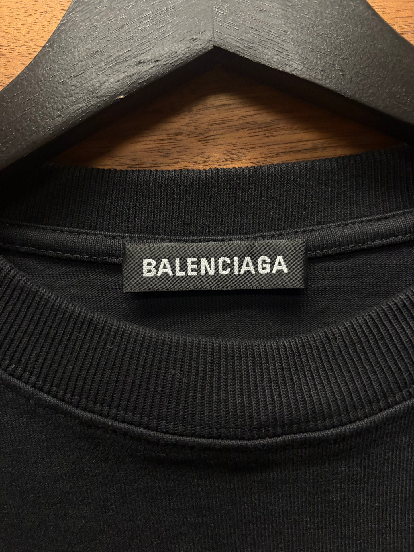 2019 Balenciaga ‘X-Rated’ Oversized Black Graphic T-Shirt