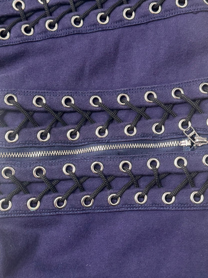 AW2014 Hood by Air ‘Zipper & Lace’ Corset Bondage Sweatpants