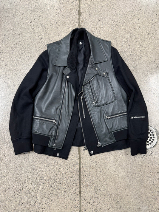 AW2007 Undercover 2 Piece Hybrid Leather Jacket