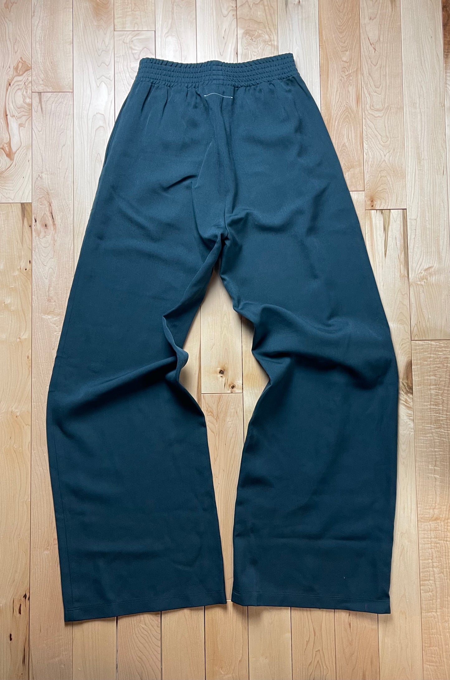 Maison Margiela Wide Leg Pleated Sweatpant Trousers