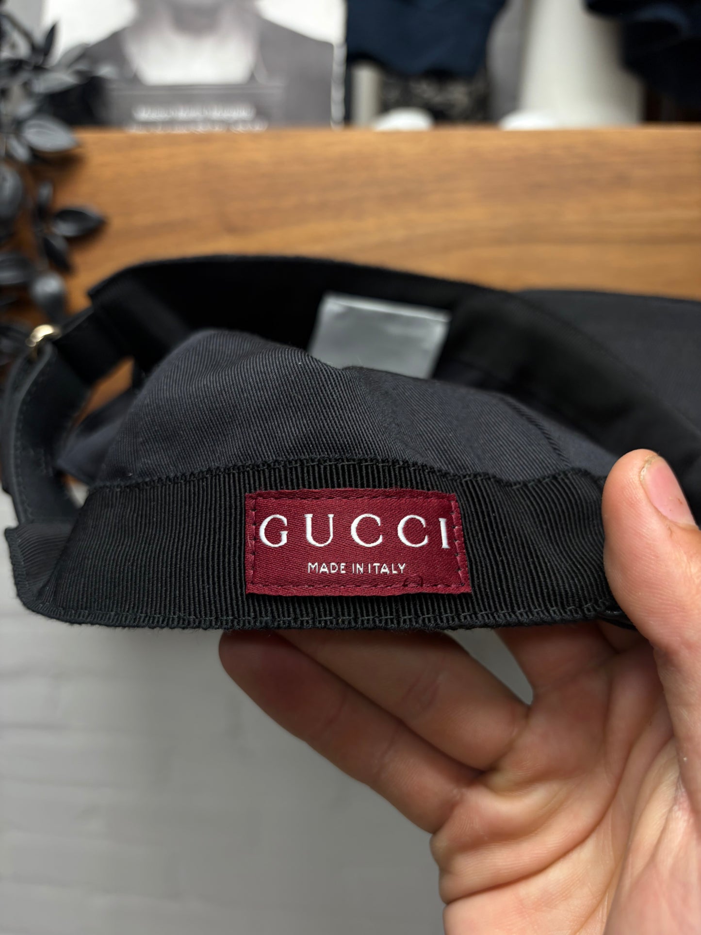 Gucci Modern Canvas Monogram Strap-Back Baseball Cap