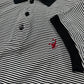 Hysteric Glamour Black/White Striped ‘Scorpion’ Embroidered Polo